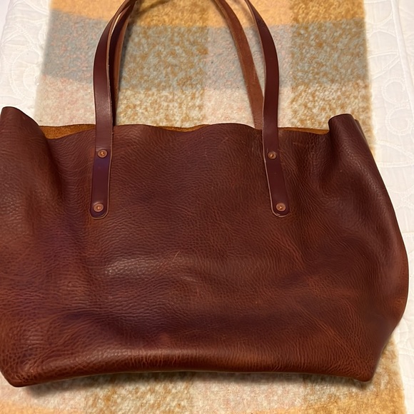 Goforthgoods "Avery" Tote, Large, Saddle - Picture 12 of 12